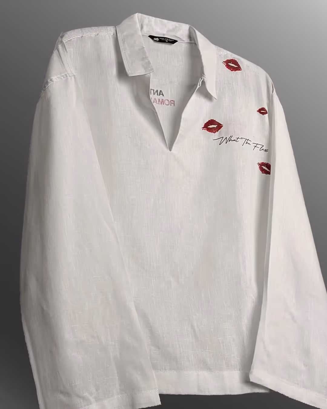 Anti Romantic V Neck Linen Polo image 5