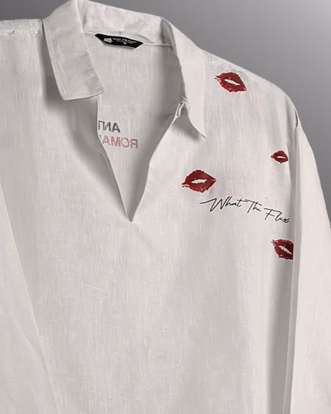 Anti Romantic V Neck Linen Polo image 7