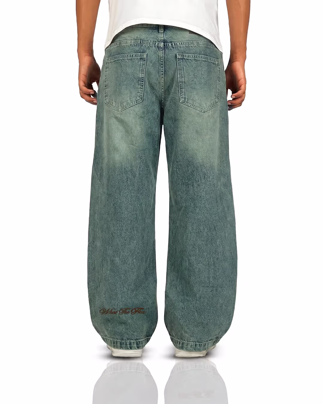Antique Blue Rugged Baggy Jeans image 6
