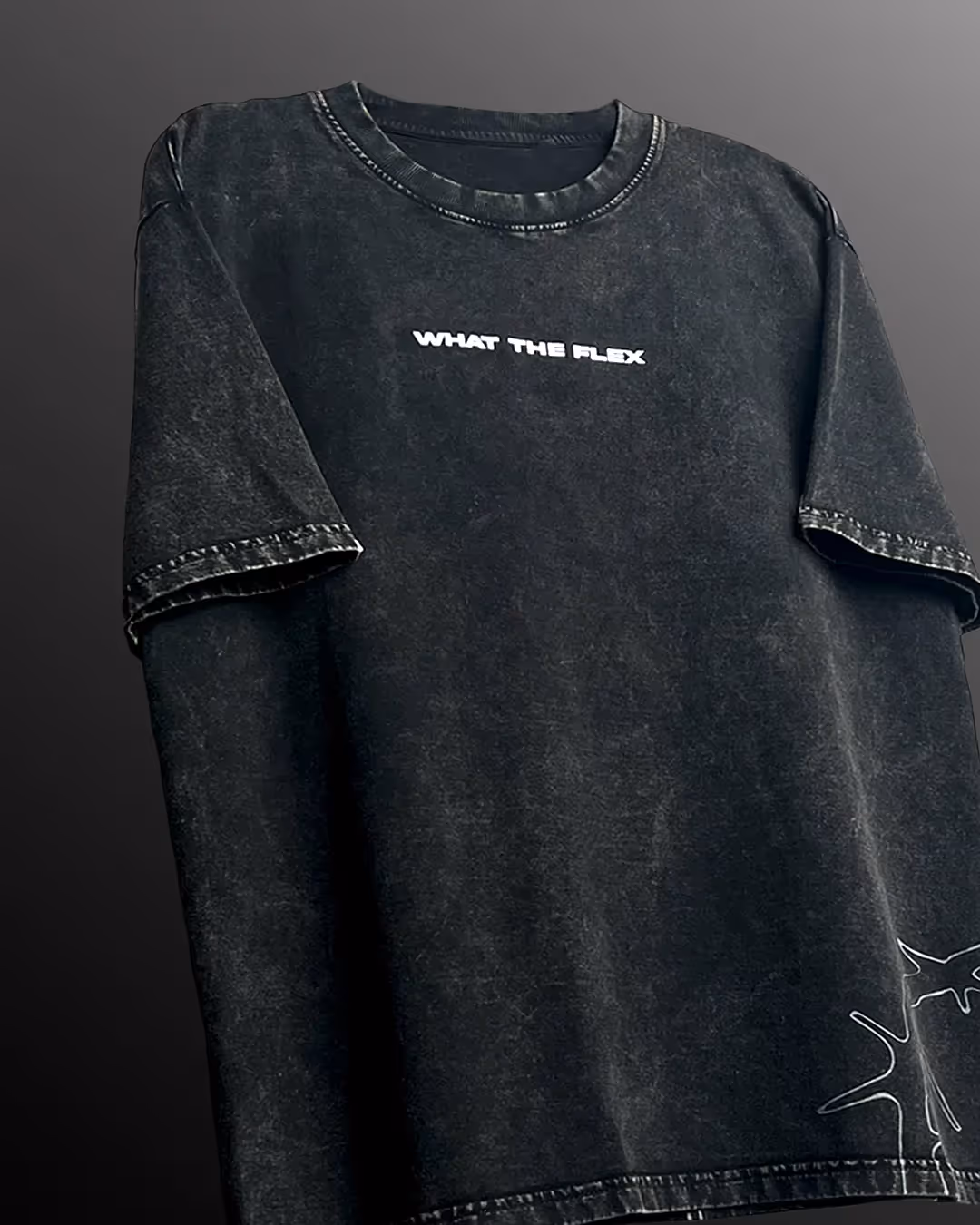 Apocalyptic Black Printed Acid Wash T-Shirt image 5