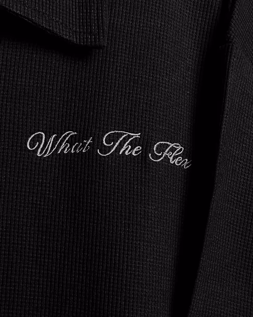Ash Black Polo T-Shirt With Zip  image 5
