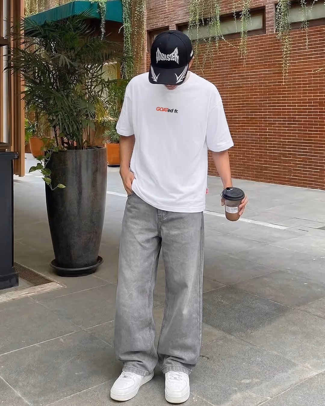 Ash Grey Baggy Jeans image 3