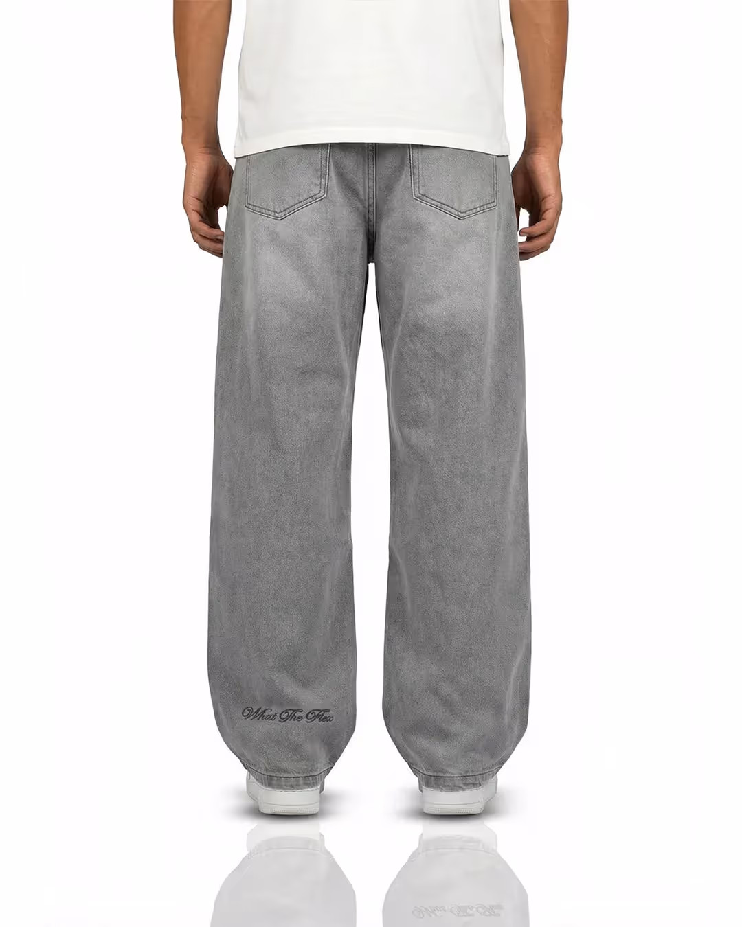 Ash Grey Baggy Jeans image 6