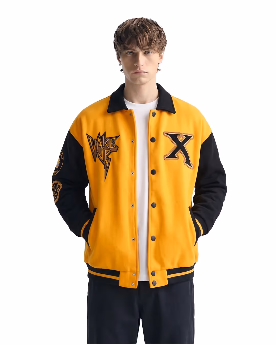 Ashes & Beyond Yellow Varsity Jacket image 1