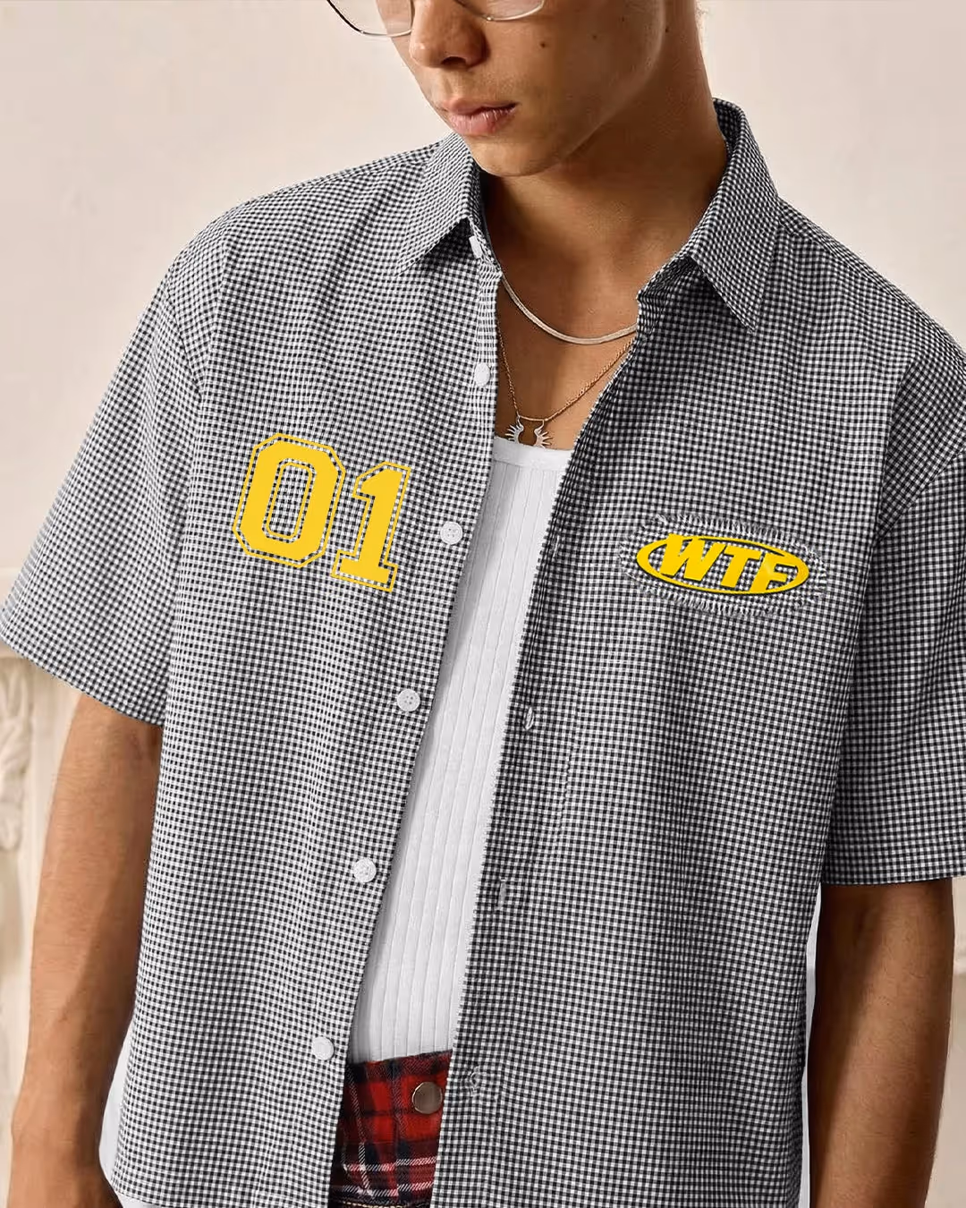 Assignment Half Sleeves Checks Shirt  image 6