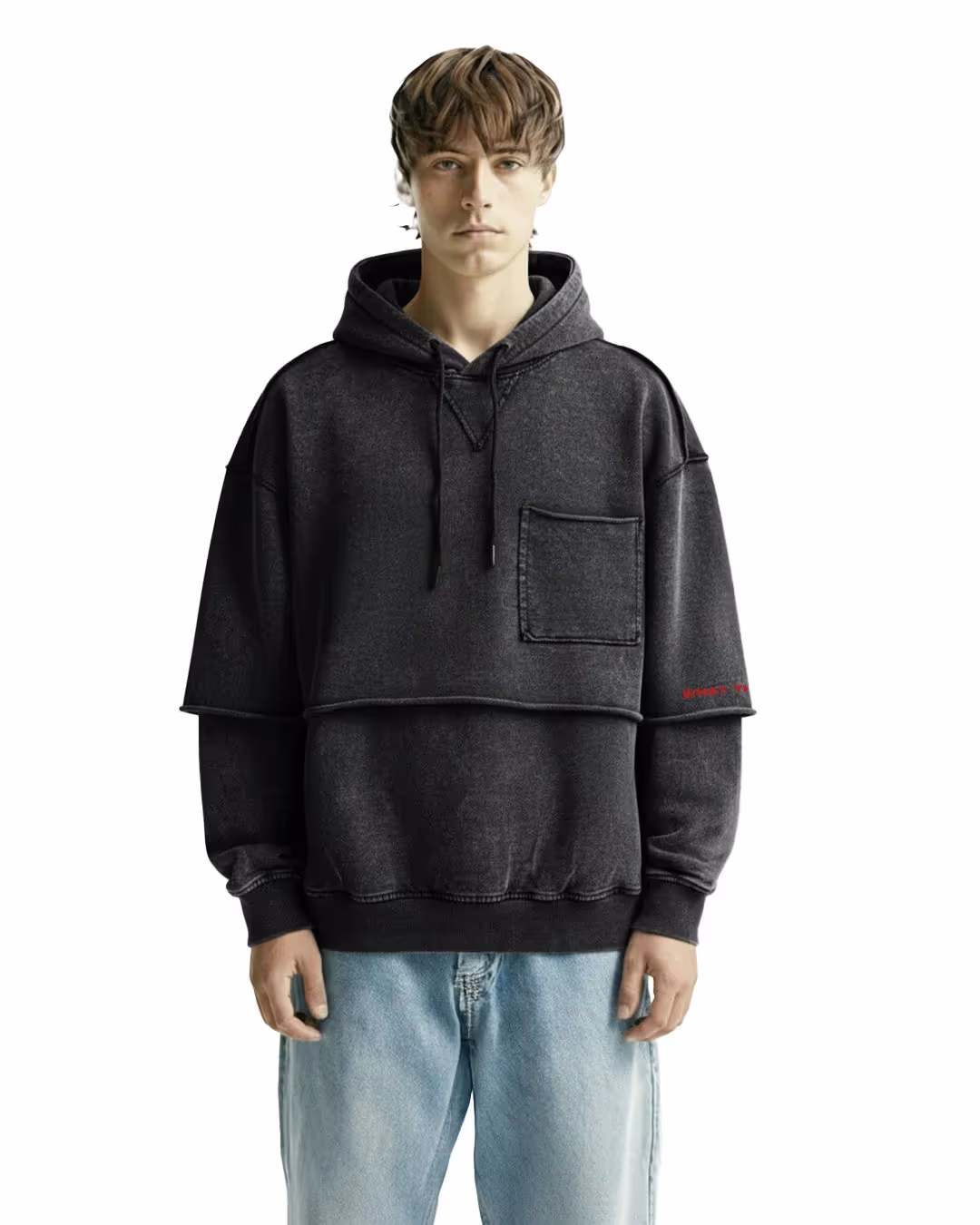 Bad Land Double Layer Hoodie image 2