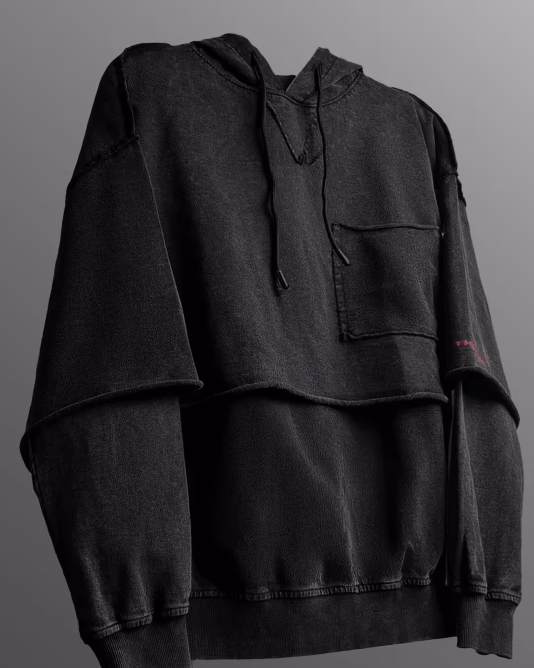 Bad Land Double Layer Hoodie image 4