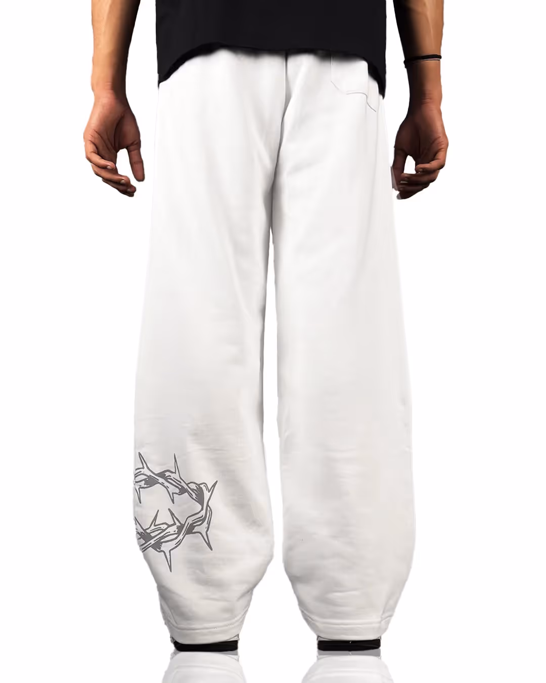 Barbed White Essential Cotton Pants image 2