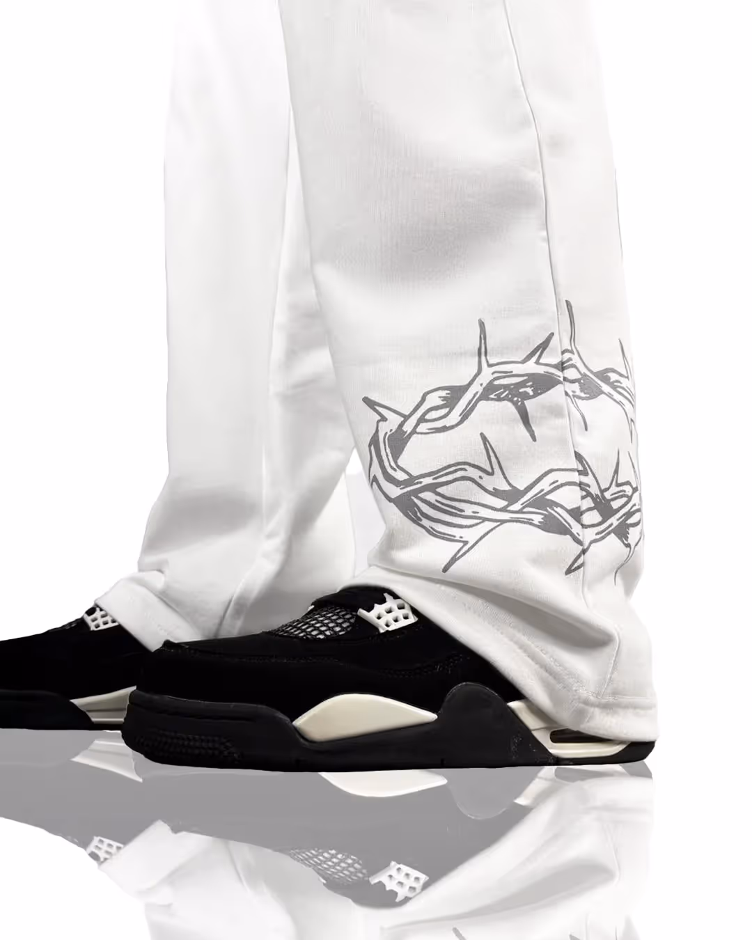 Barbed White Essential Cotton Pants image 4