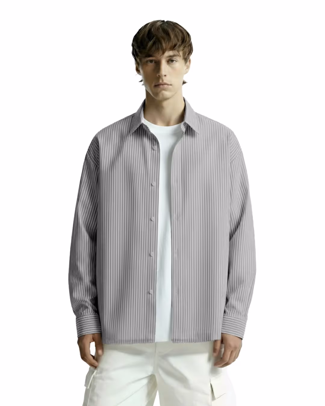 Basic Black Striped Shirt image 3