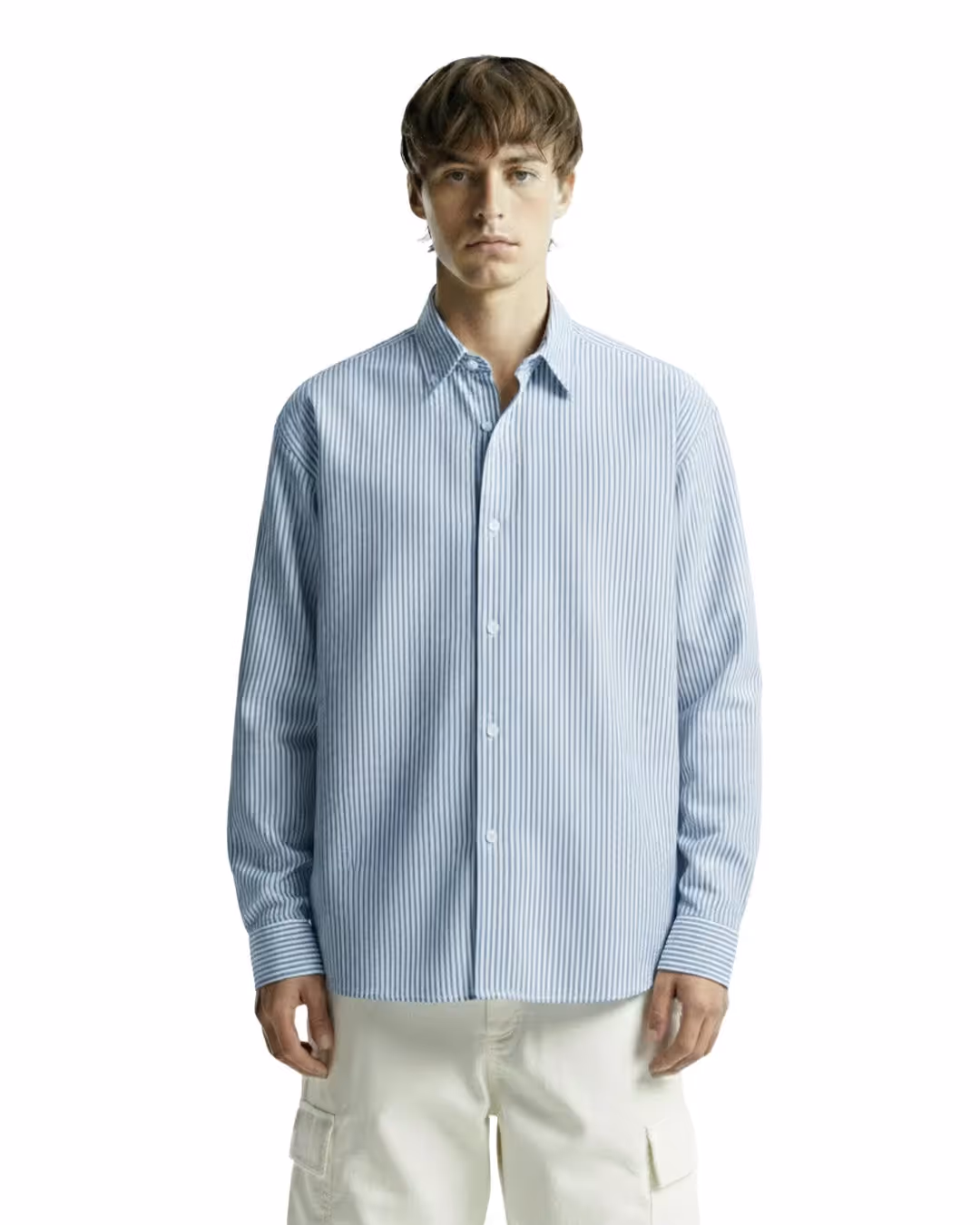 Basic Blue Striped Shirt image 1