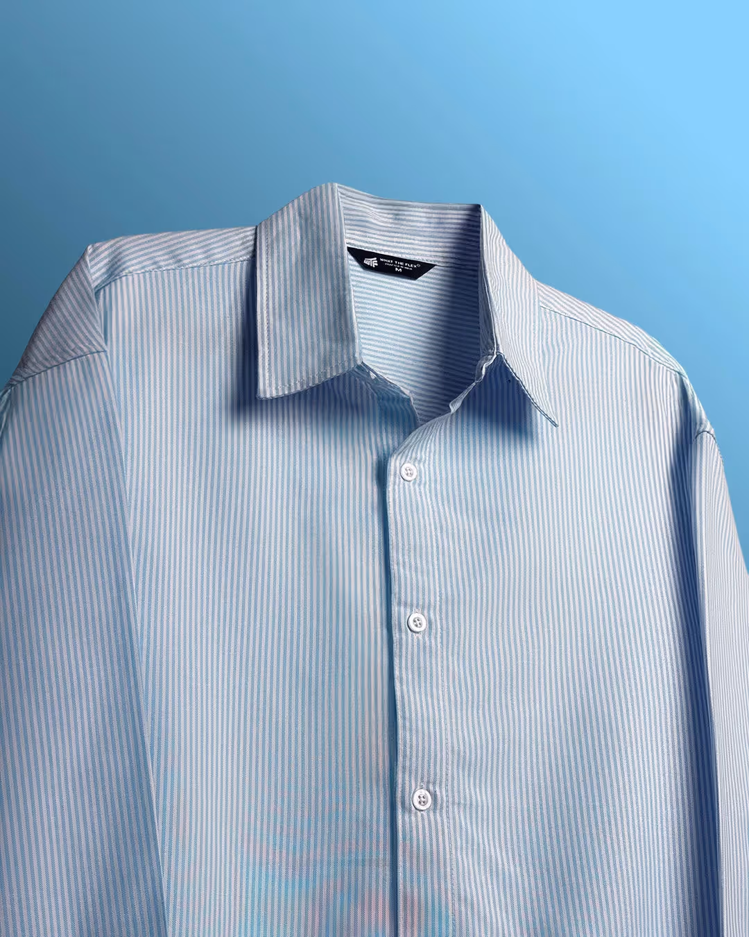Basic Blue Striped Shirt image 7