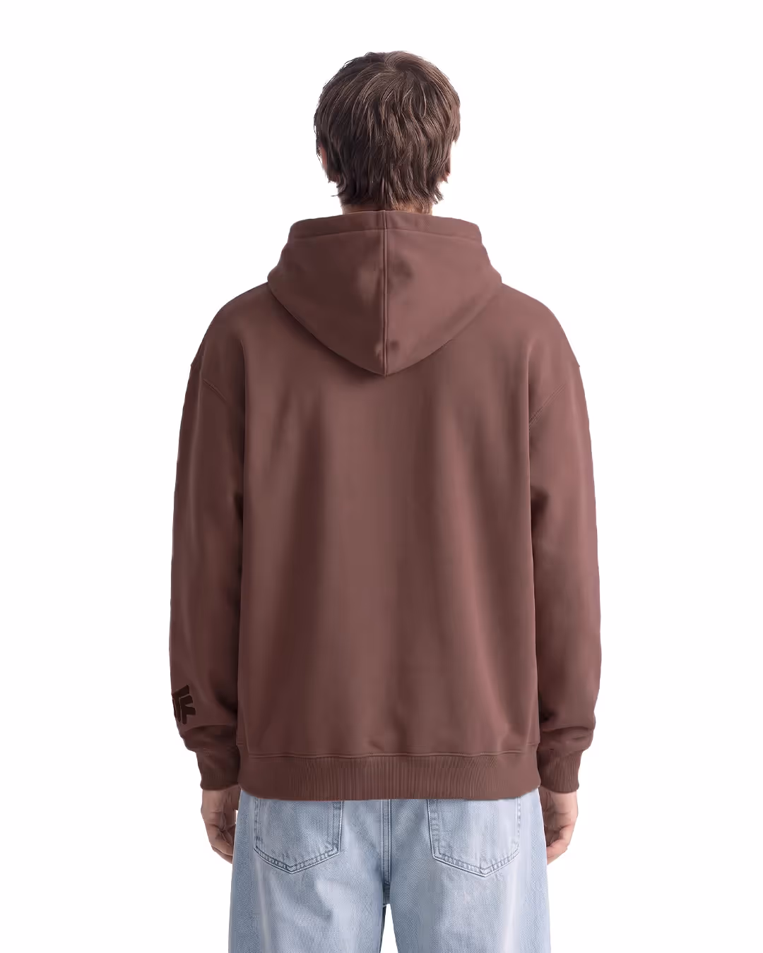 Basic Brown Oversized Hoodie image 2