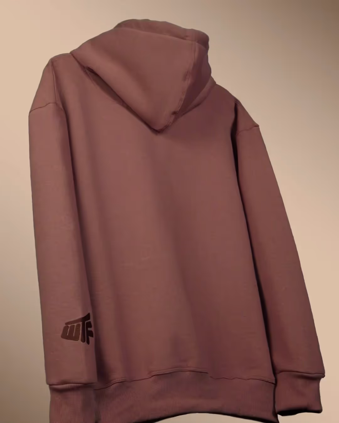 Basic Brown Oversized Hoodie image 4