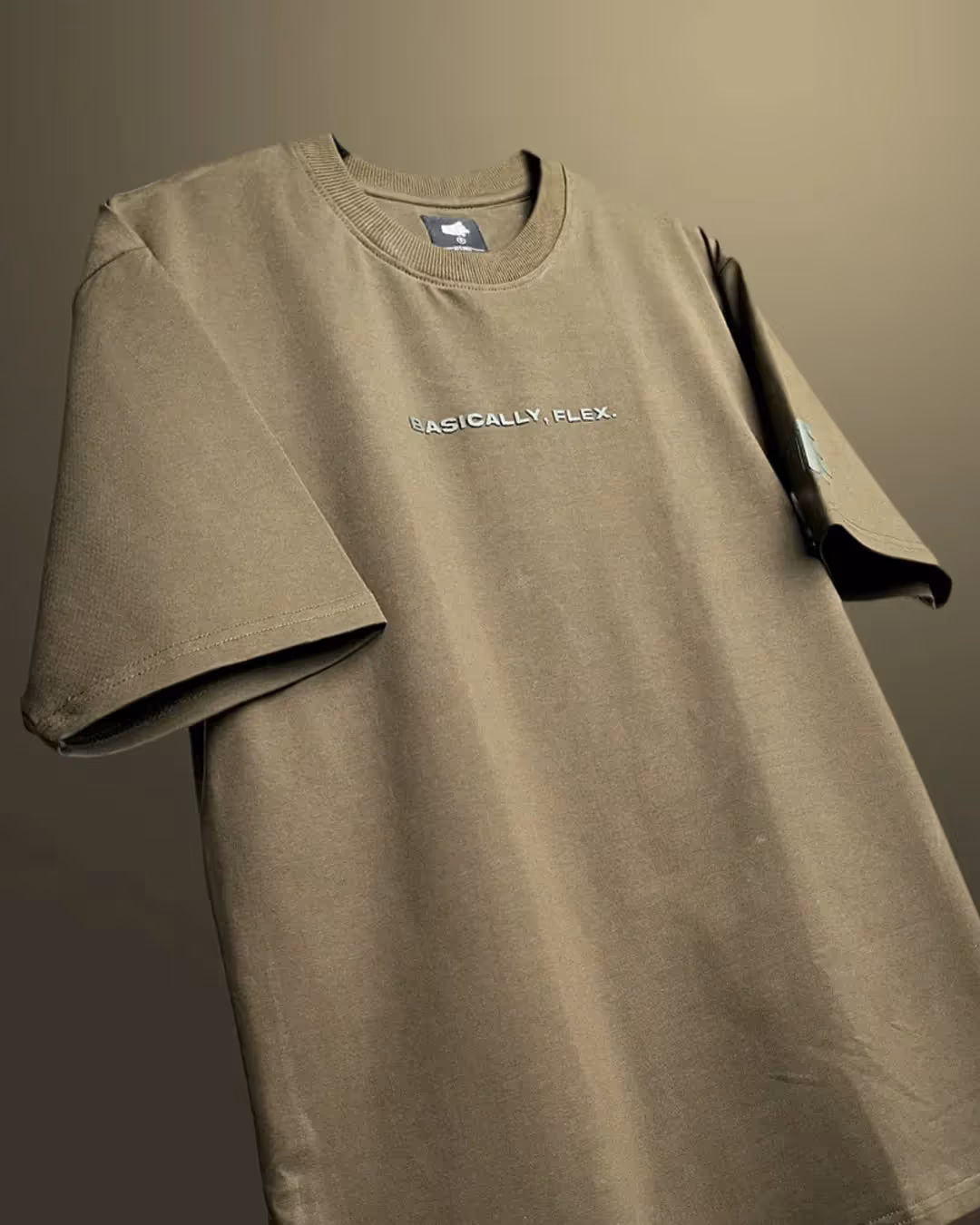 Basic Olive Heavyweight T-Shirt  image 3