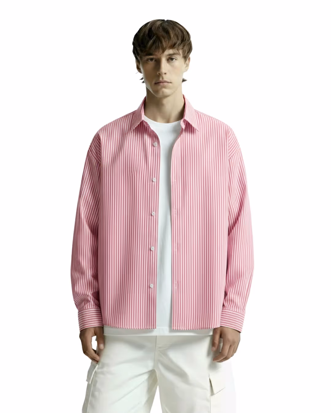 Basic Red Striped Shirt image 3
