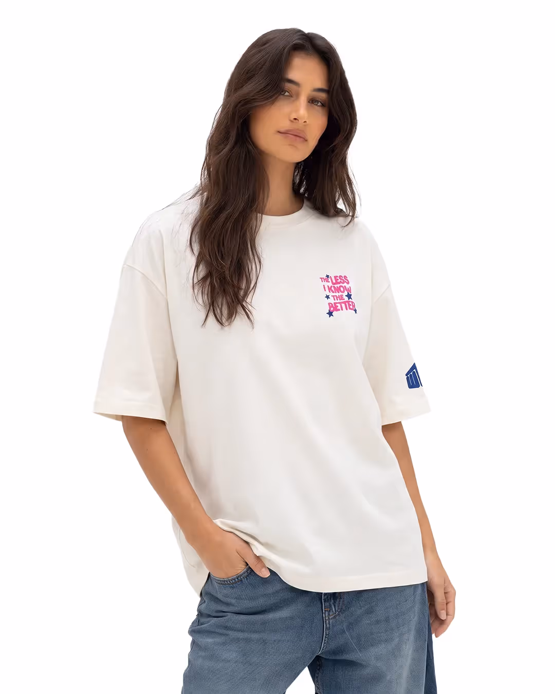 Better Boxy-Fit Off-White T-Shirt image 1