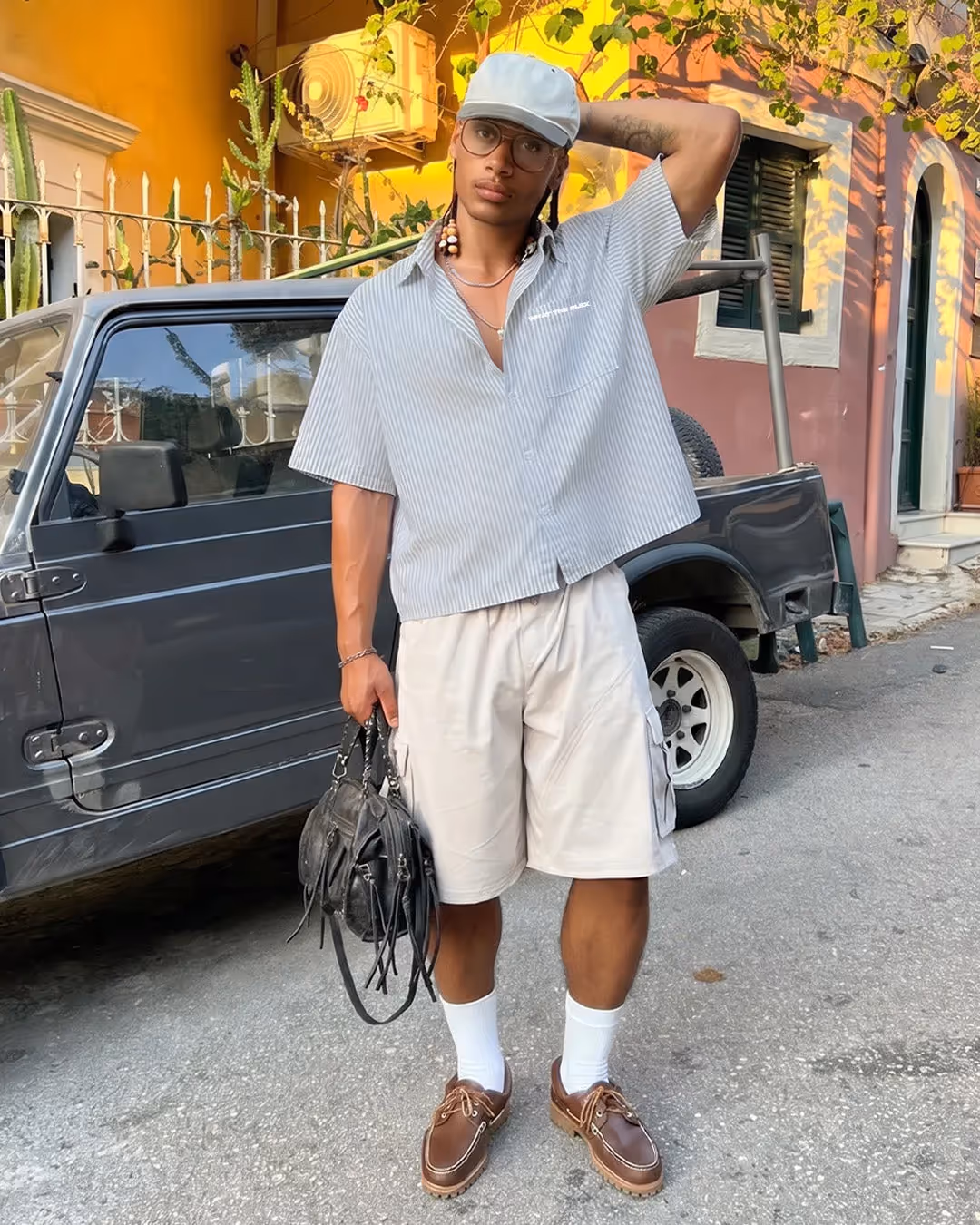 Big Plans Blue and White Half Sleeves Striped Shirt image 6