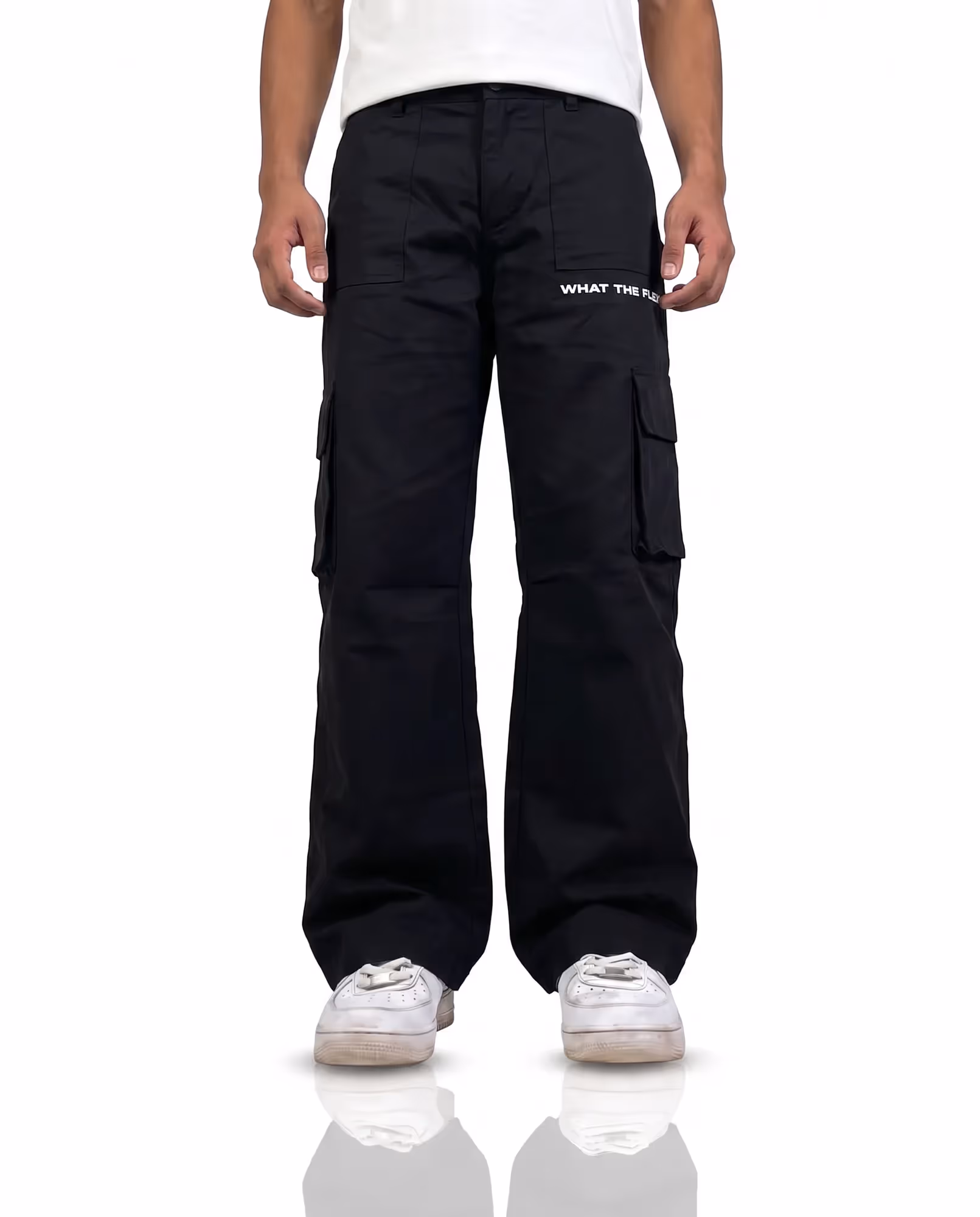 Black 12 Pocket Cargo Pants  image 1