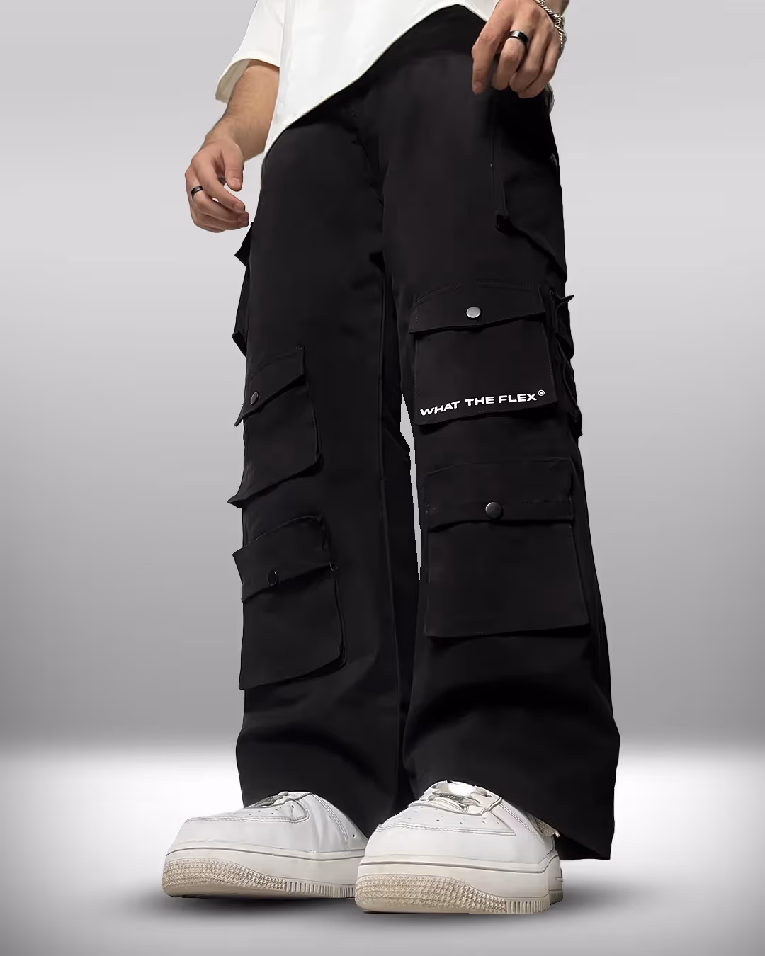 Black 12 Pocket Cargo Pants  image 3