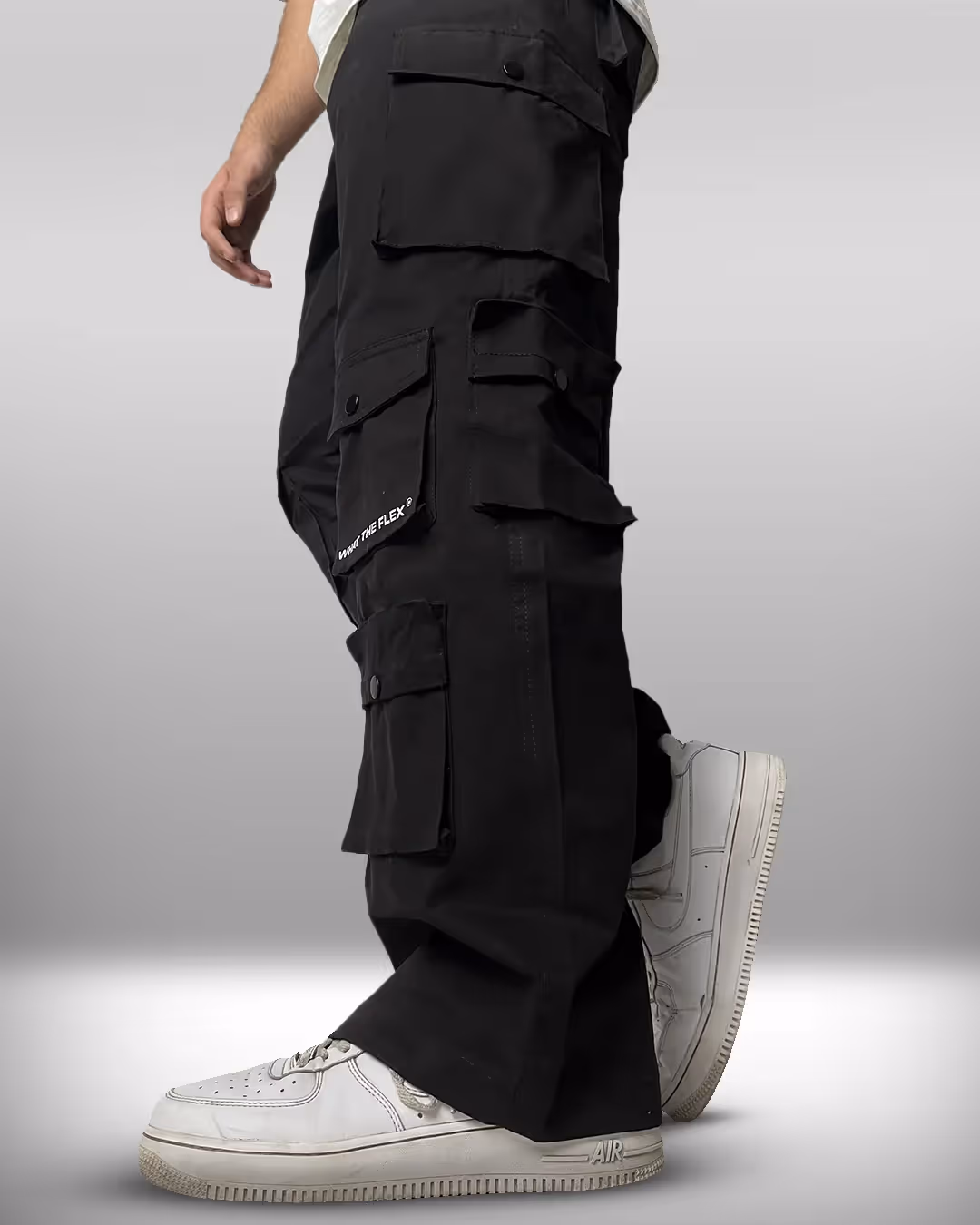 Black 12 Pocket Cargo Pants  image 4