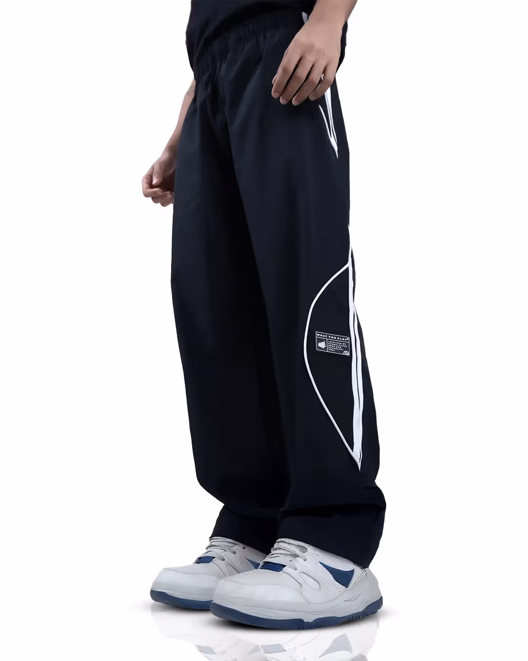 Black Arc Parachute Pants image 1