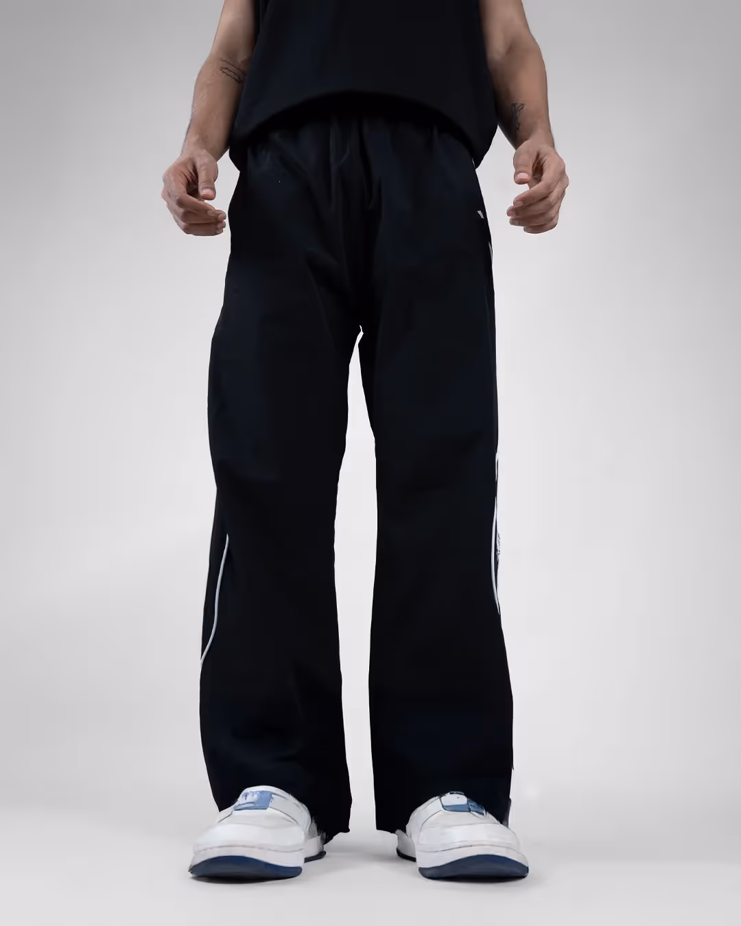 Black Arc Parachute Pants image 4