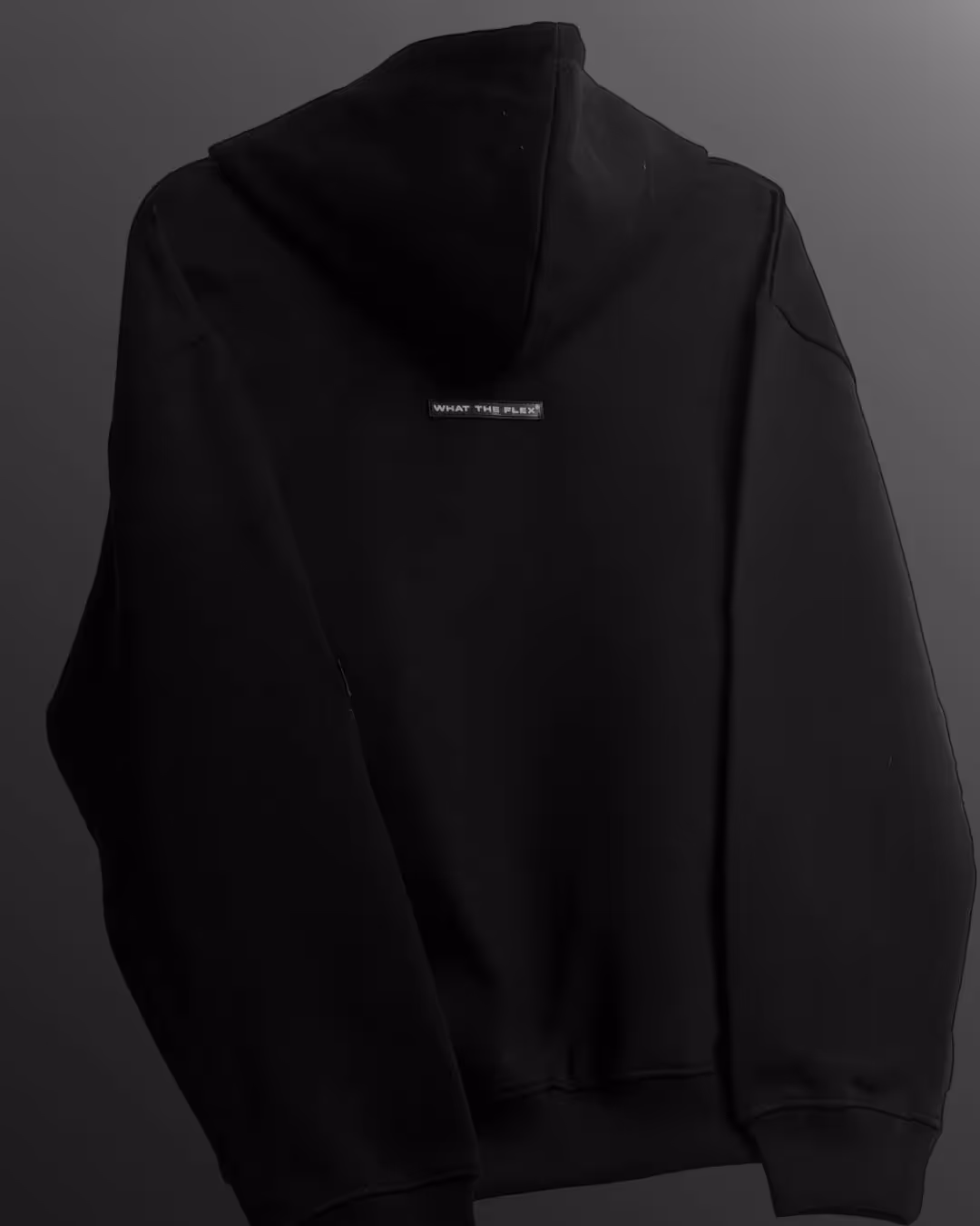 Black Blank Zipper Hoodie image 4