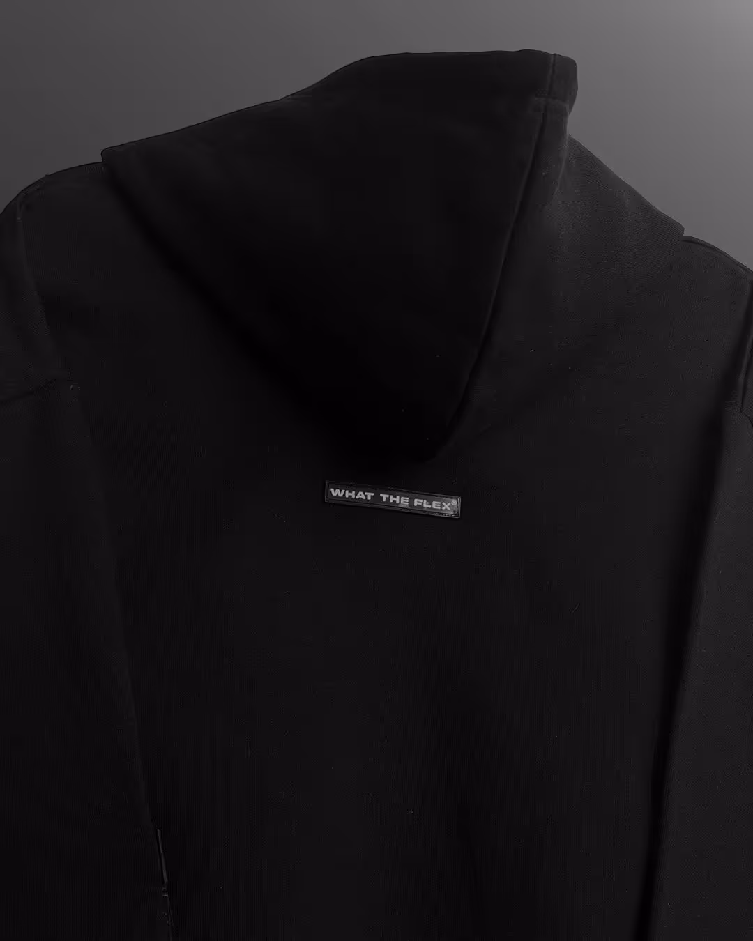 Black Blank Zipper Hoodie image 7
