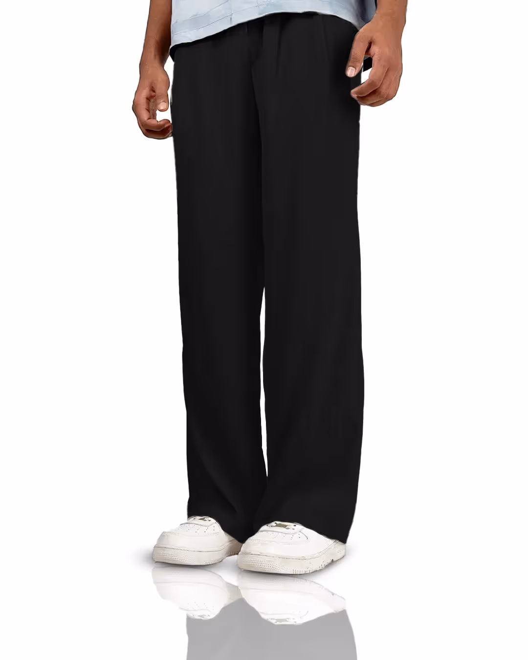 Black Classic Korean Pants image 1