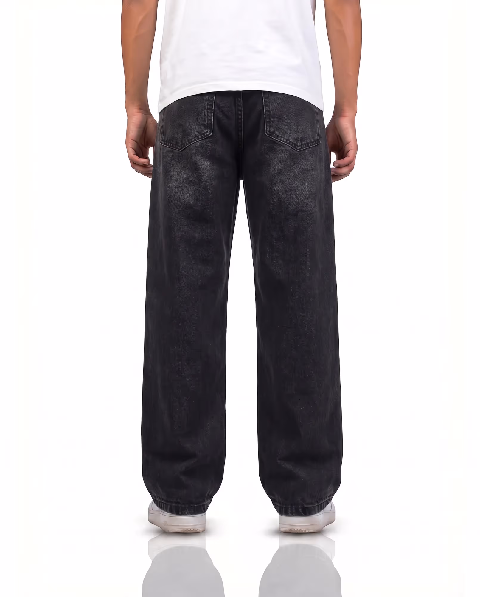 Black Denim Oversized Jeans image 2