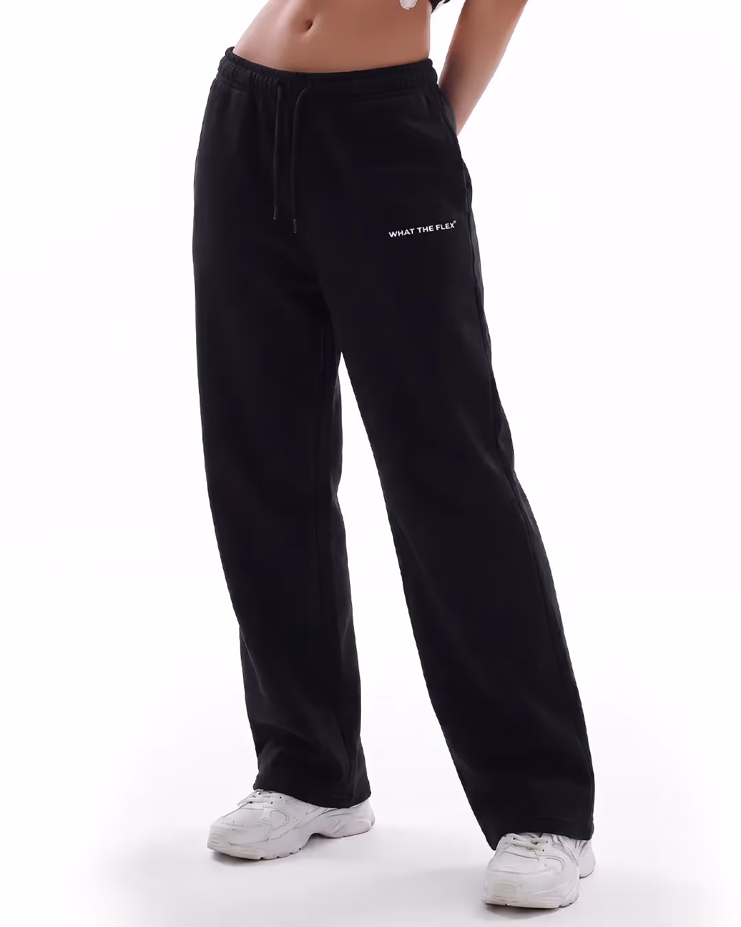 Black Essential Cotton Pants image 1