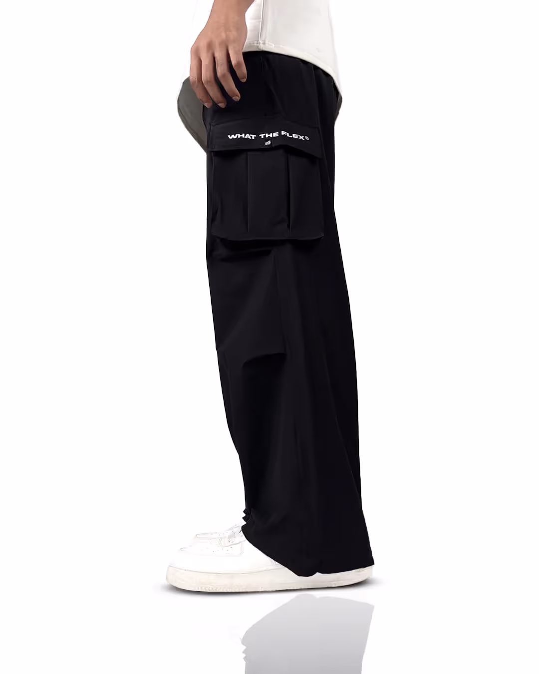 Black Freefall Parachute Pants image 3