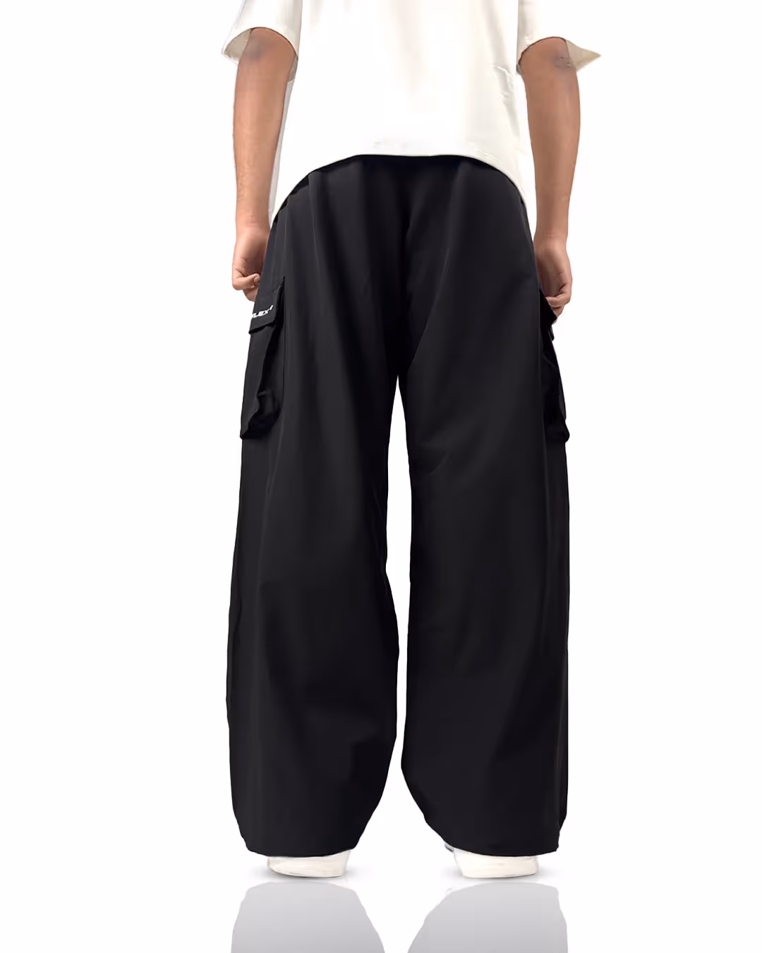 Black Freefall Parachute Pants image 4