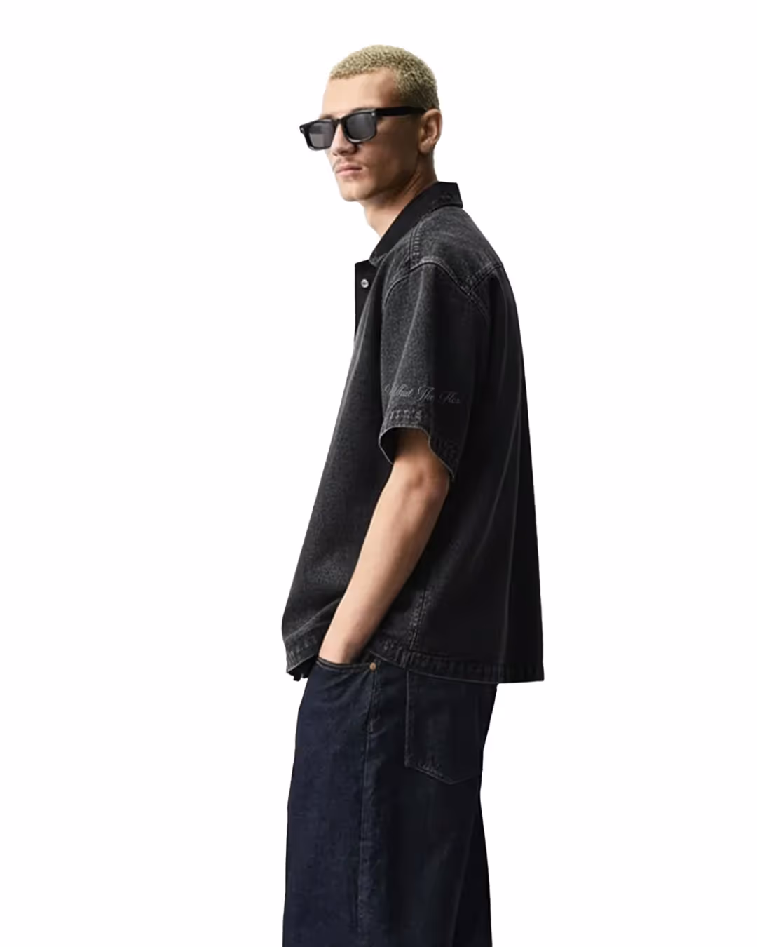 Black Half Sleeve Denim Layer  image 3