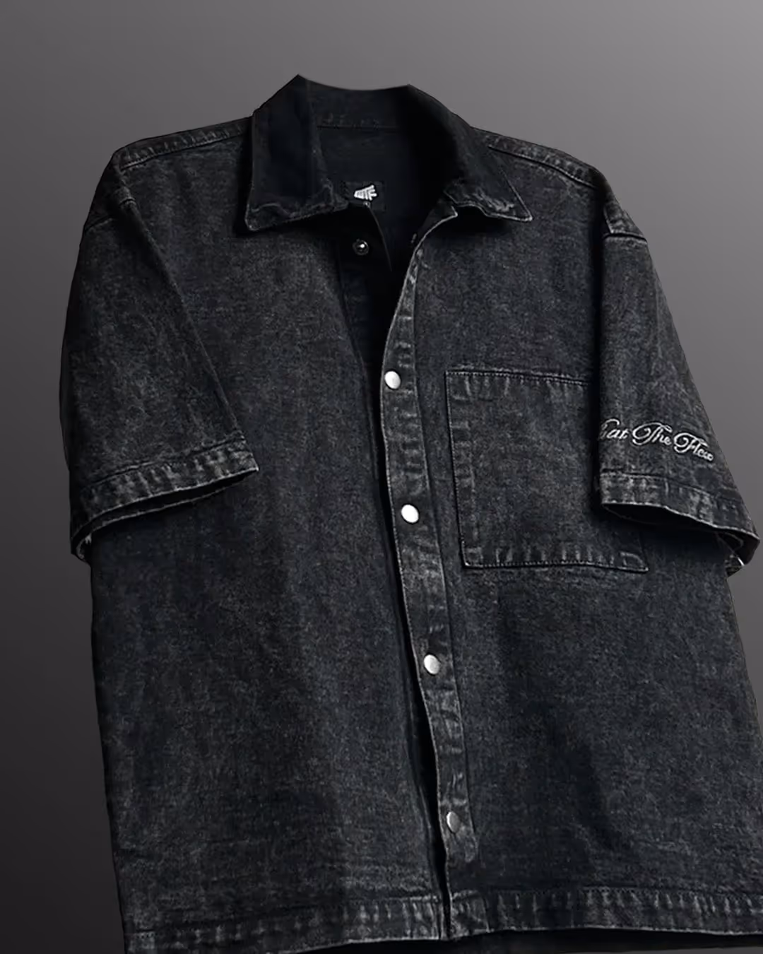 Black Half Sleeve Denim Layer  image 4