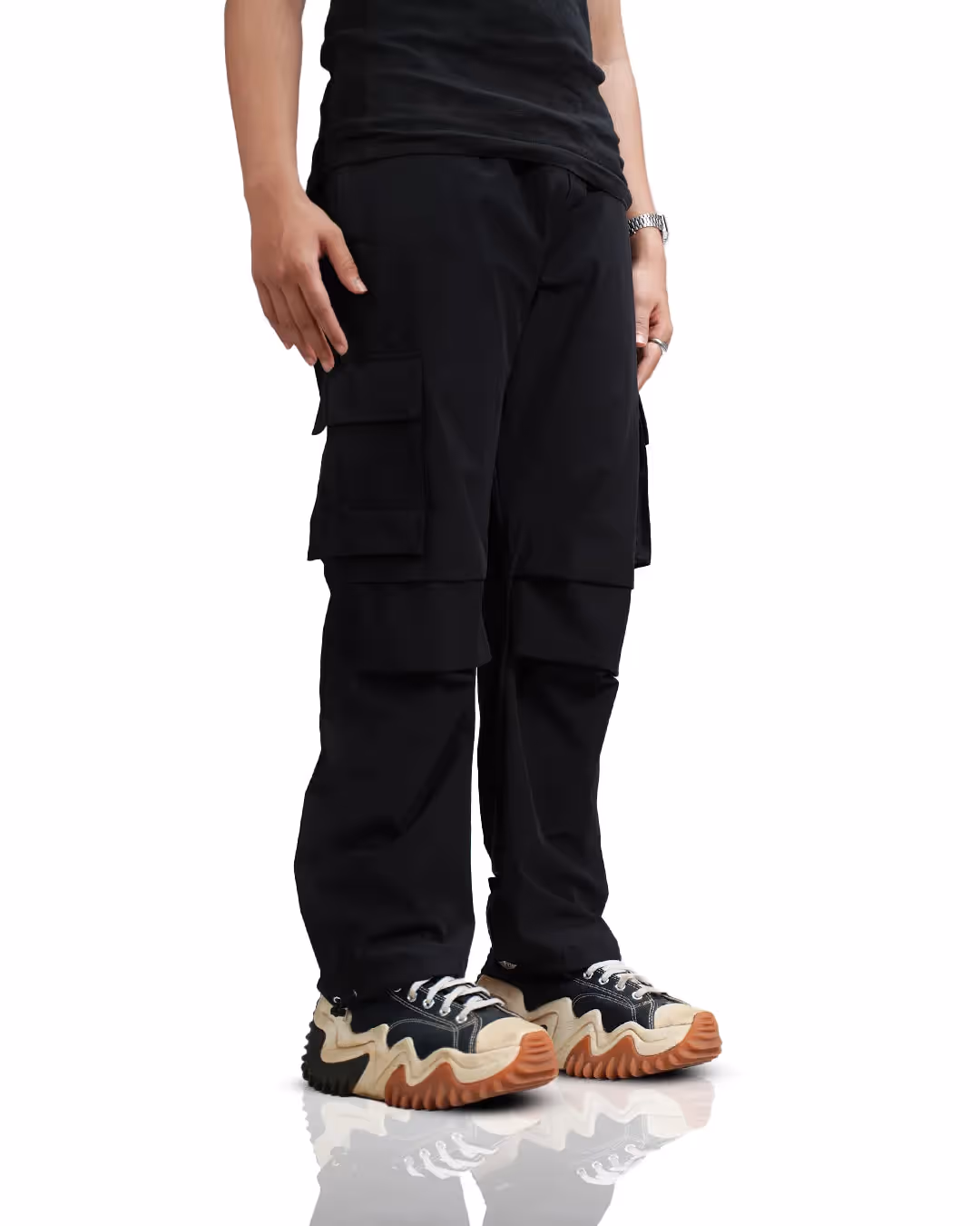Black Parachute Pants  image 2