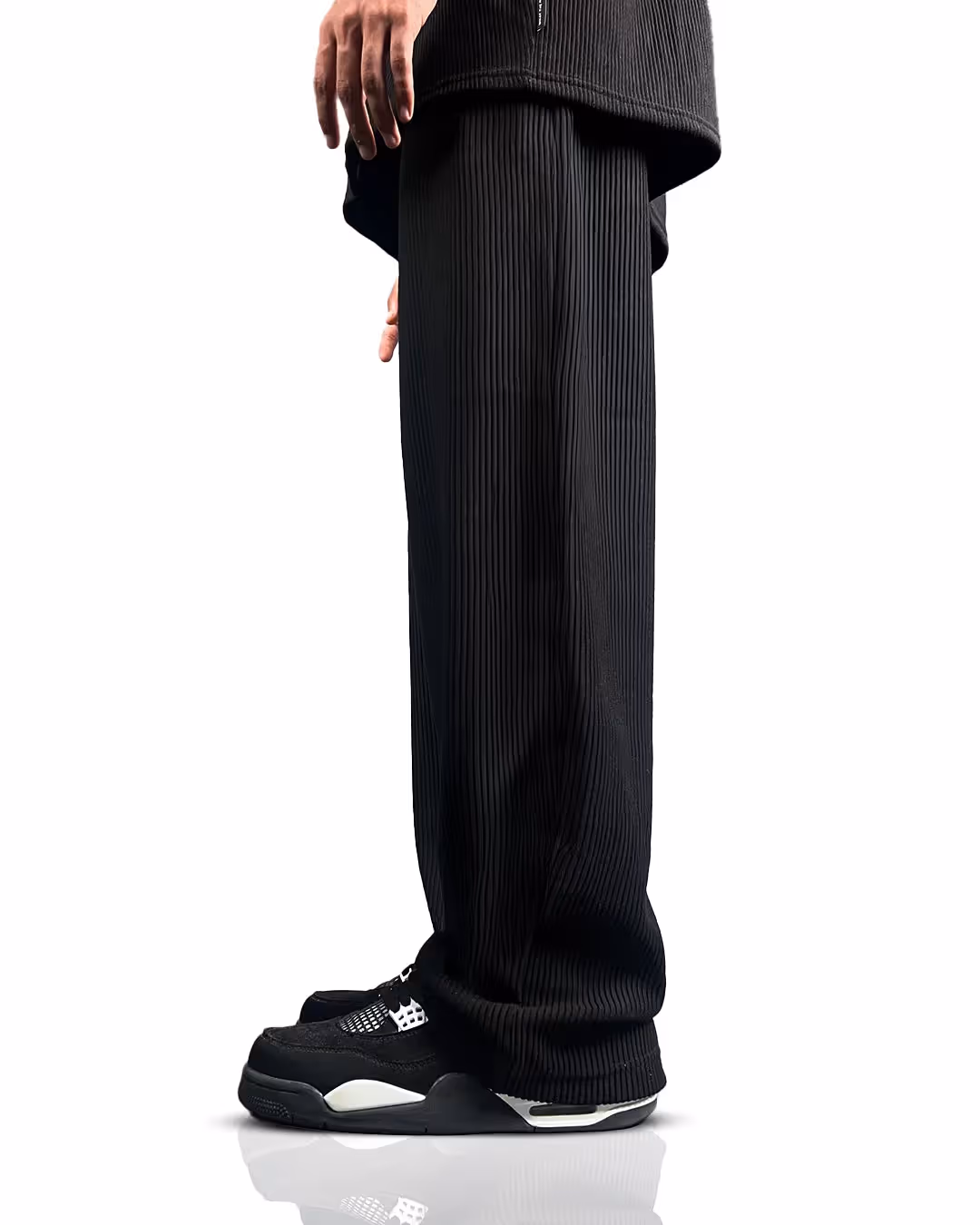 Black Ribbed Pants image 5