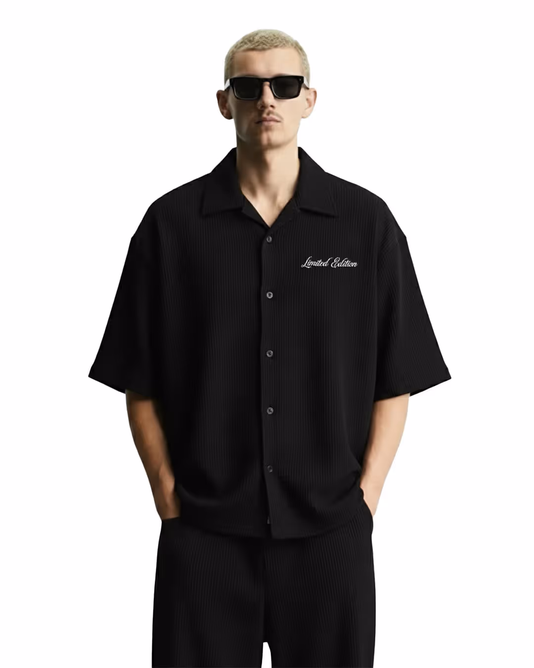 Black Ribbed Shirt  image 2