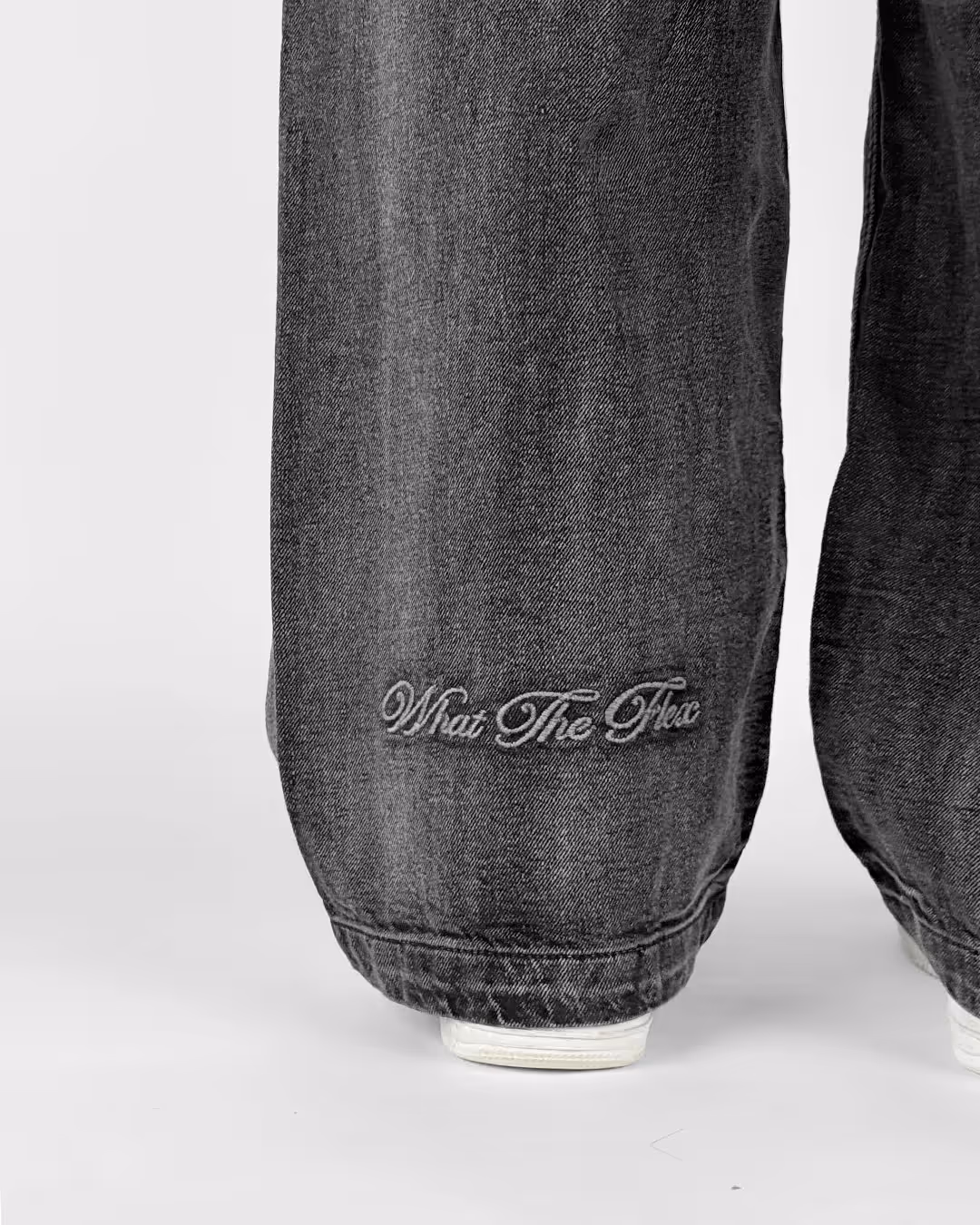 Black Rugged Baggy Jeans image 5
