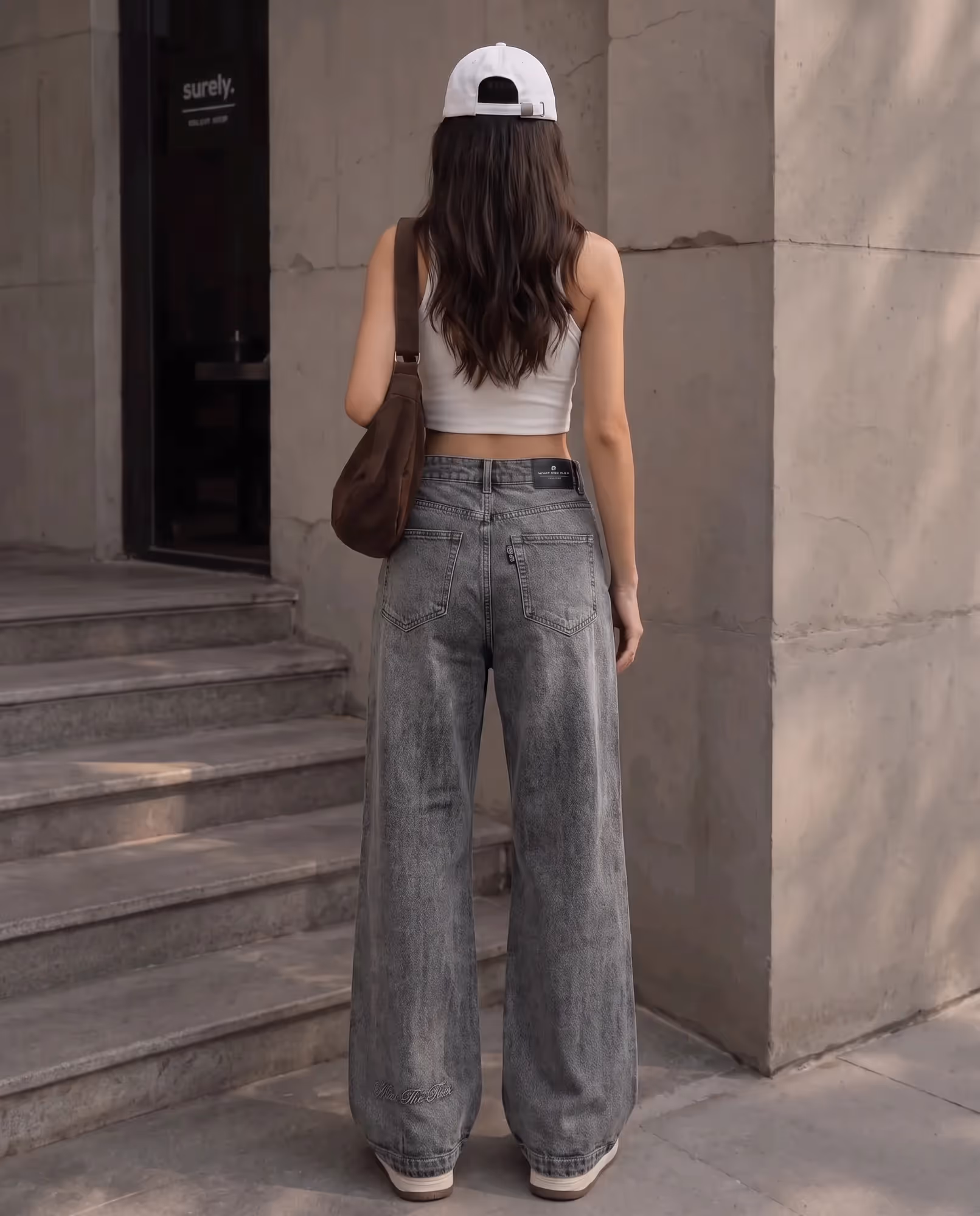 Black Rugged Baggy Jeans image 6