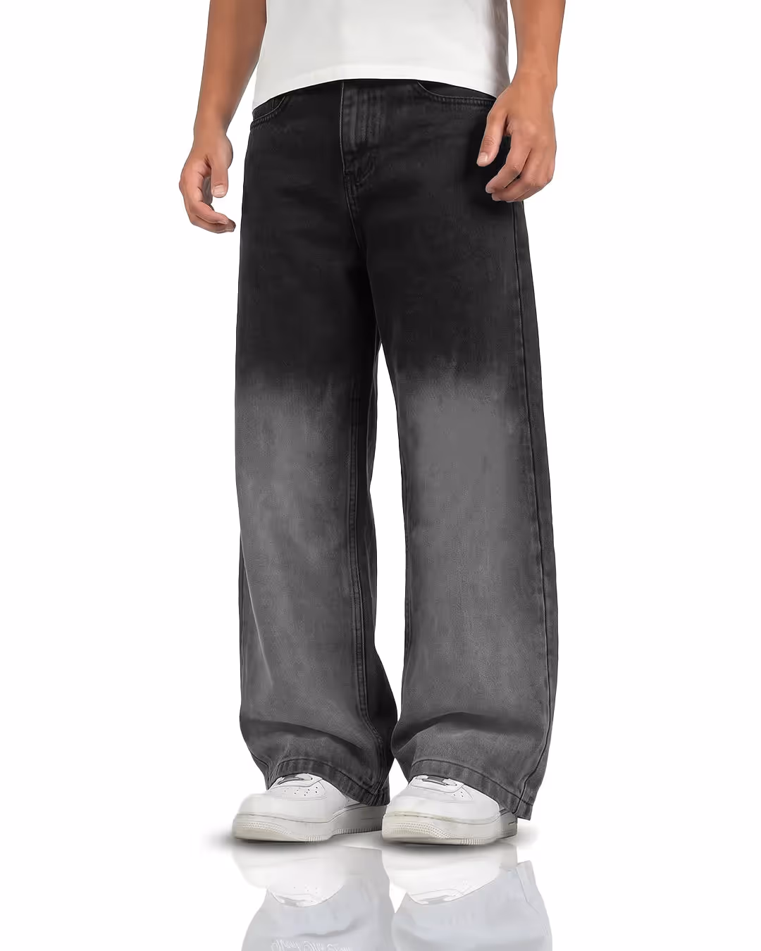 Black Therapy Baggy Jeans image 1