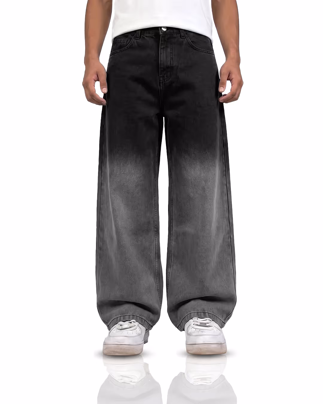 Black Therapy Baggy Jeans image 2