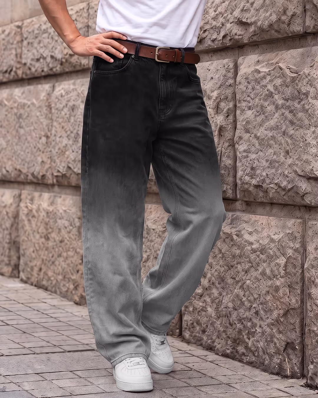 Black Therapy Baggy Jeans image 3
