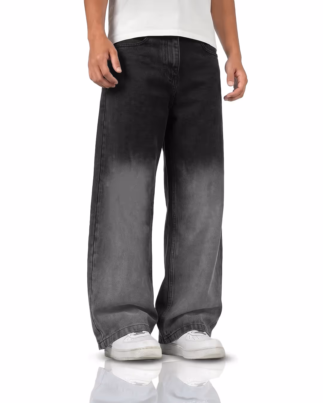 Black Therapy Baggy Jeans image 5