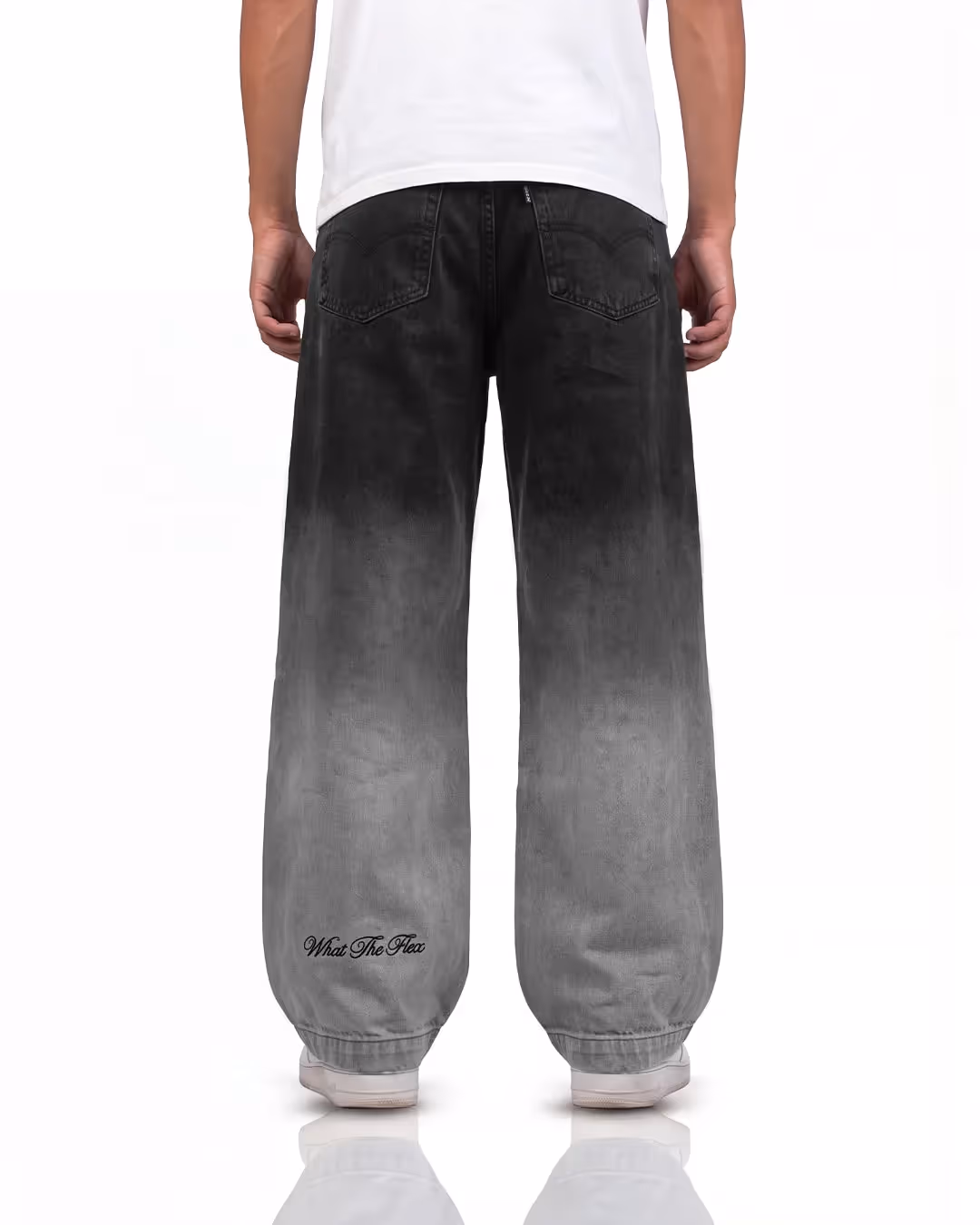 Black Therapy Baggy Jeans image 6