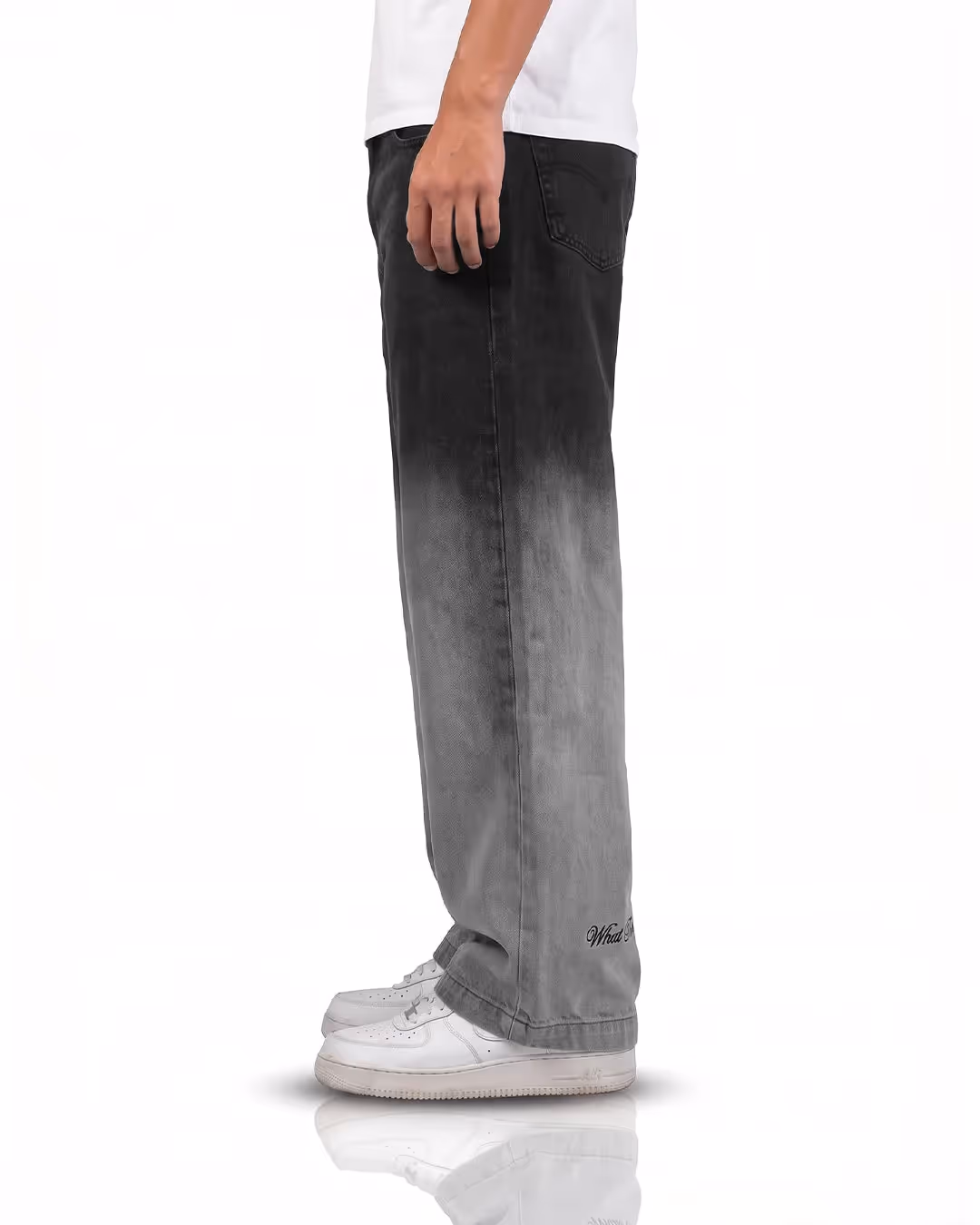 Black Therapy Baggy Jeans image 7