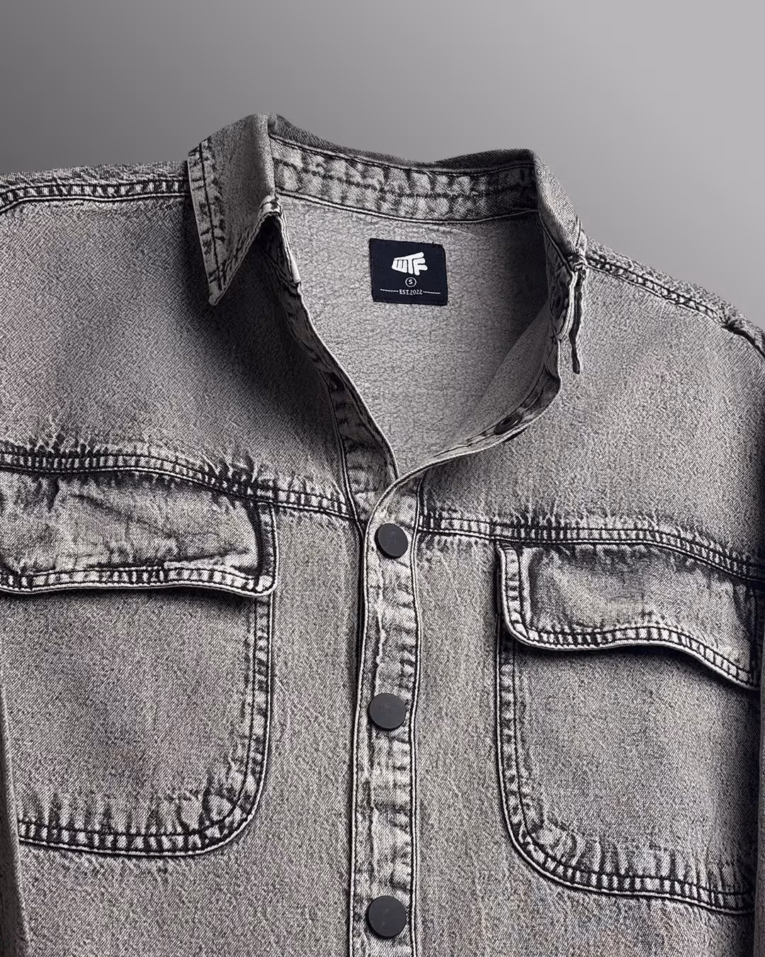 Blank Space Grey Denim Shirt image 5