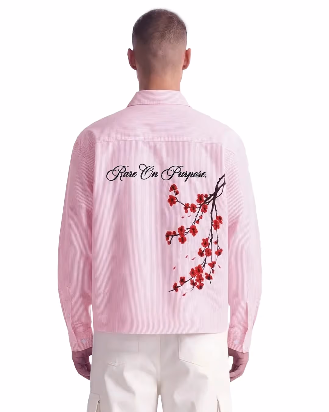 Bloom On Purpose Pink Striped Shirt image 2