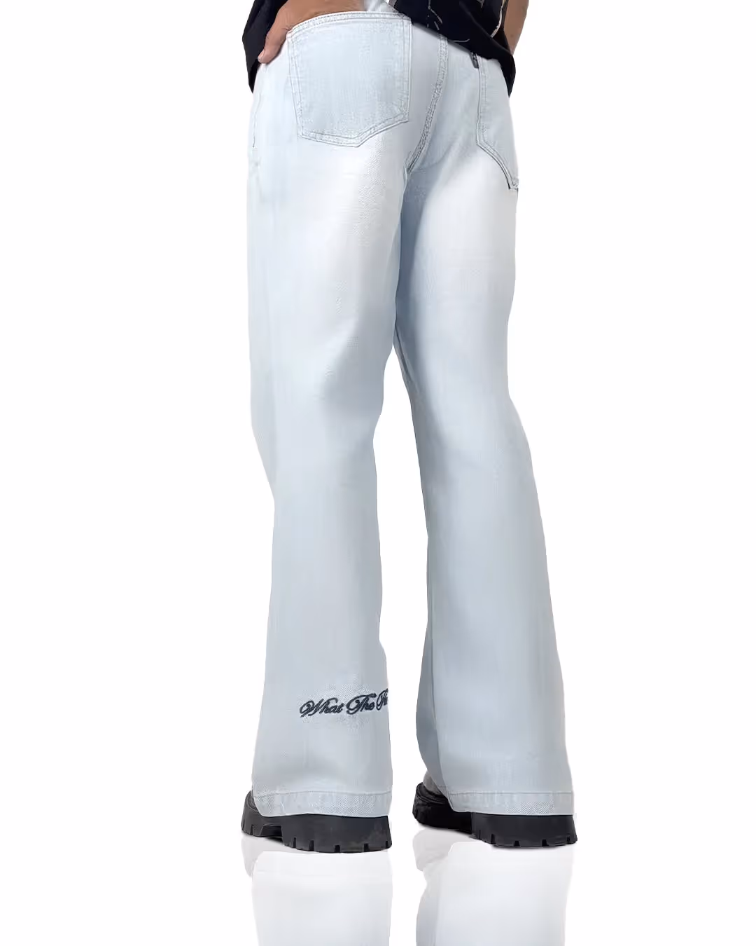 Blue Wide Flared Jeans  image 3